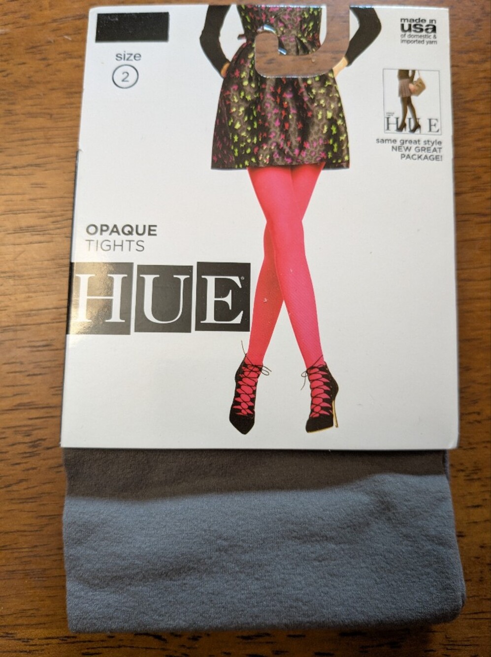 Slate Grey Opaque HUE Tights